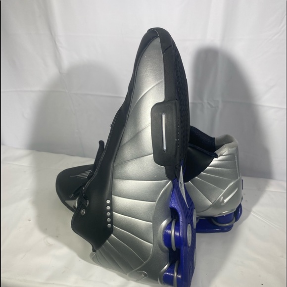 nike shox bb4 black silver lapis
